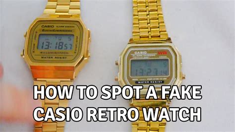 fake casio gold digital watch|casio watch authenticity.